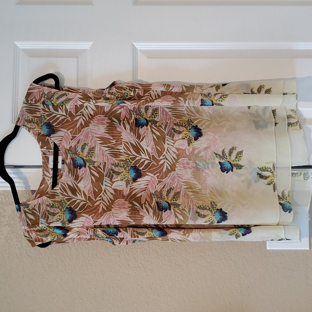Cabi Floral Sleeveless Top